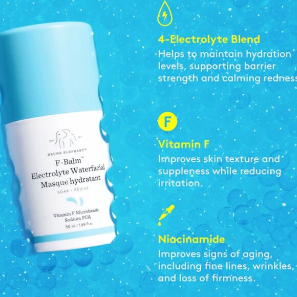 BNIB ✅ Drunk Elephant F-BALM Electrolyte Waterfacial Masque ✨NIB - Picture 14 of 16